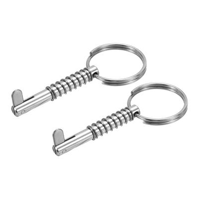 316 Stainless Steel Quick Release Pin – 6.3mm X 76mm Overall, 67mm Usable Length, Bimini Top Marine Hardware (0.25" X 2.99", Usable 2.64")