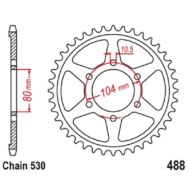 530 Motorcycle Front Rear Sprocket Kits For Kawasaki ZX-12R ZX12R ZX1200 Ninja 1200 2000-2005 ZZ-R1200 Ninja 2002-2005