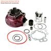 Motorrad 49mm 90cc Big Bore Zylinderkit & Kopf Für Peugeot NK7 XP6 XP7 XPS XR6 XR7 50ccm Wasserkühlung 2-Takt AM6 Minarelli Motor