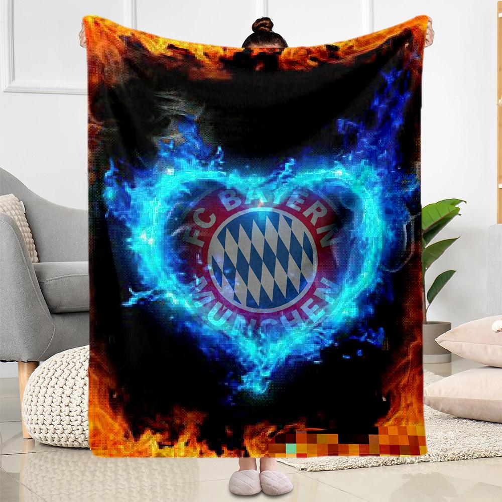 Bayern Munich Blanket Durable Comfort Great for Chair Bed Sofa Four Seasons Universal Digital Print Suitable for Gifting Relatives and Friends