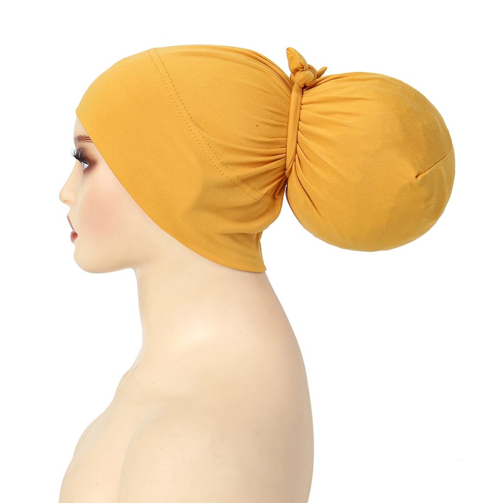 2025 New Soft Muslim Turban Hat Inner Hijab Caps Islamic Underscarf Bonnet India Hat Hair Loss Female Headwrap Turbante Mujer
