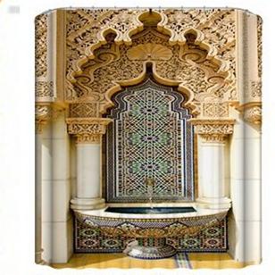 

Wood Grain Pattern Waterproof Bath Curtain 3D Print Door Shower Curtain Polyester Fabric Bathroom Curtains For Bathing Cover W60H190(CM)-1 Pcs