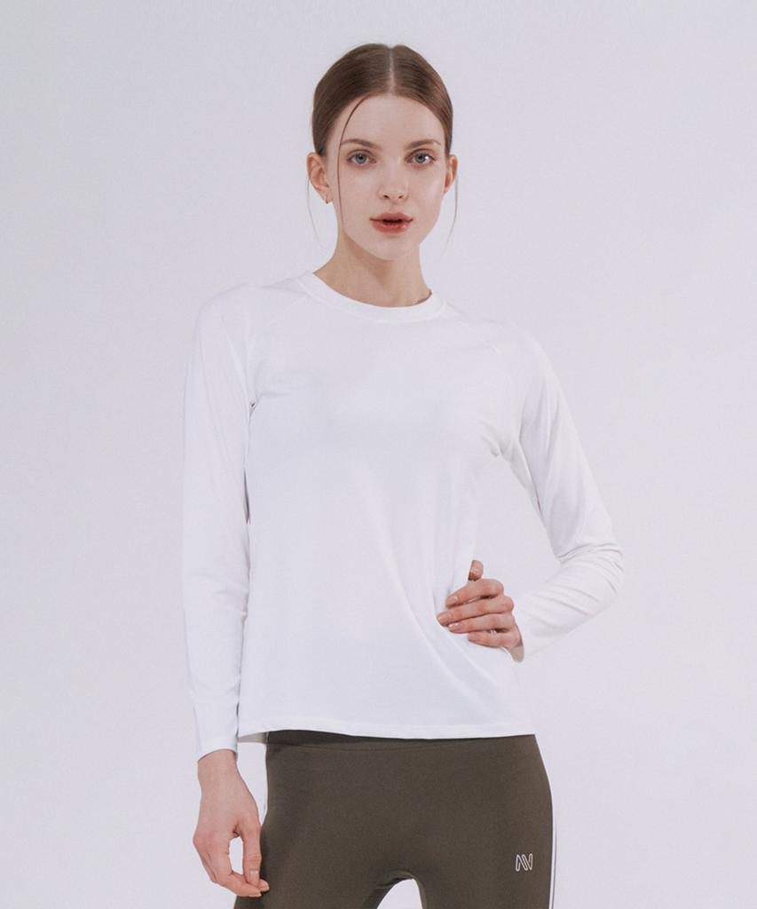 NOKJOK [2 Pack] Awesome Basic Cooling Long Sleeve Women'S T-Shirt (7 Colors) (D Type)
