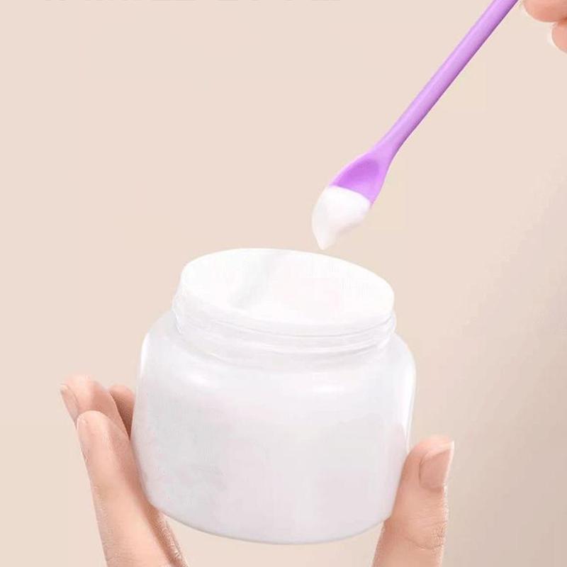 3 Pcs Silicone Spatula Set Double-Headed Scraper Cosmetic Jam Cream Deep Bottle Mini Spatula Lengthened Small Tip Spa Makeup Tool