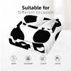 Flat Simple Black Cow Anime Cartoon Flannel Blanket Soft Warm Throw for Bedroom Sofa Car Kids Holiday Gift