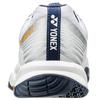 Yonex Power Cushion Strider Beat Badminton Shoes, White/Orange (386), Size 23.5 Cm