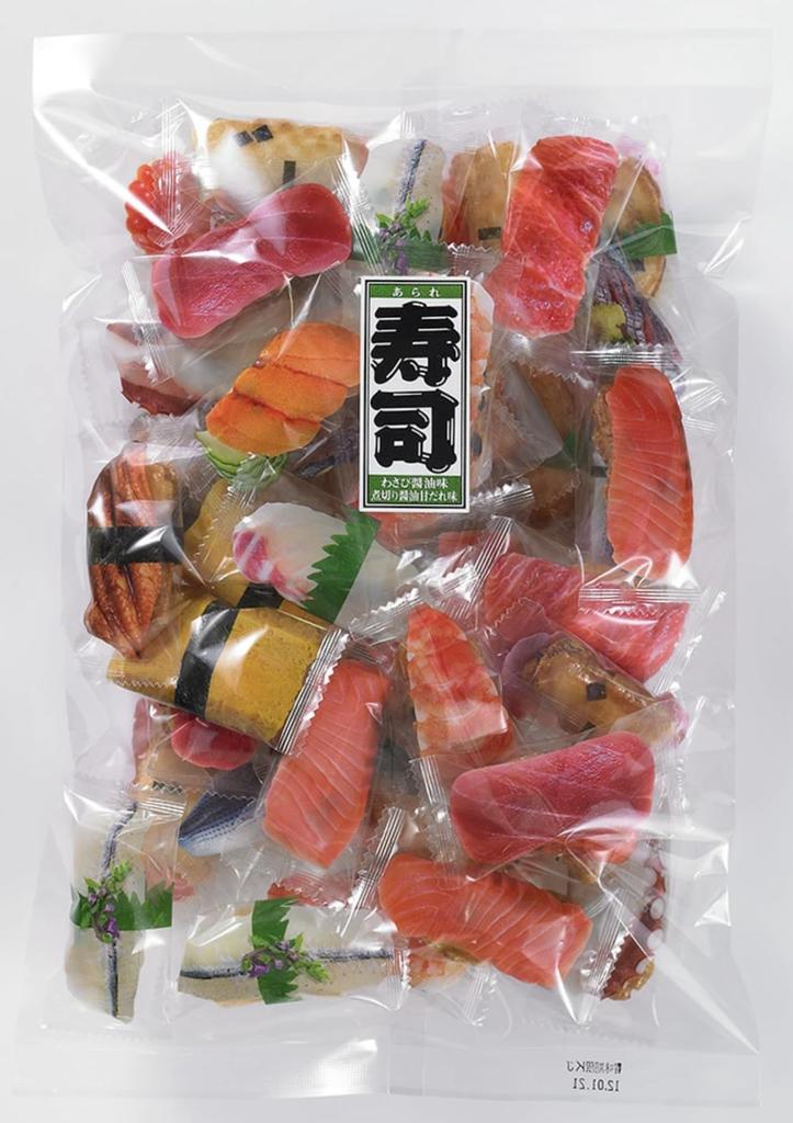 Newest Sushi Arare Individually Assorted Pack of Commercial Large Snack (Sushi Crackers), Wrapped, 200g, Use, Capacity,