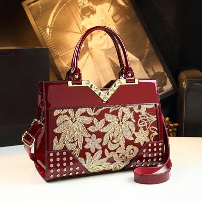 Bolso de mano rojo avanzado para mujeres de mediana edad regalo perfecto para la cena