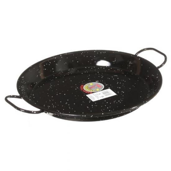 Buy Garcima paella pan in enamelled steel the paella, steel, black, 4