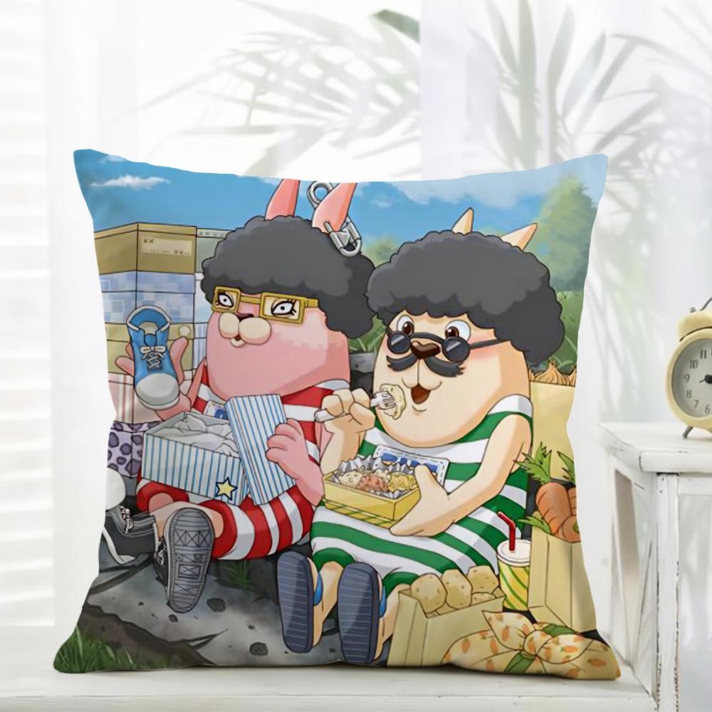 Anime UUsavich Cushion Cover Daily Washable Linen Pillowcase Soft  for Sofa Bed Home Room Decor