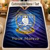 Flannel BlanketSheffield Wednesday FC Custom Name Text Personalized Soft Warm Throw Blanket Home Decor Gift