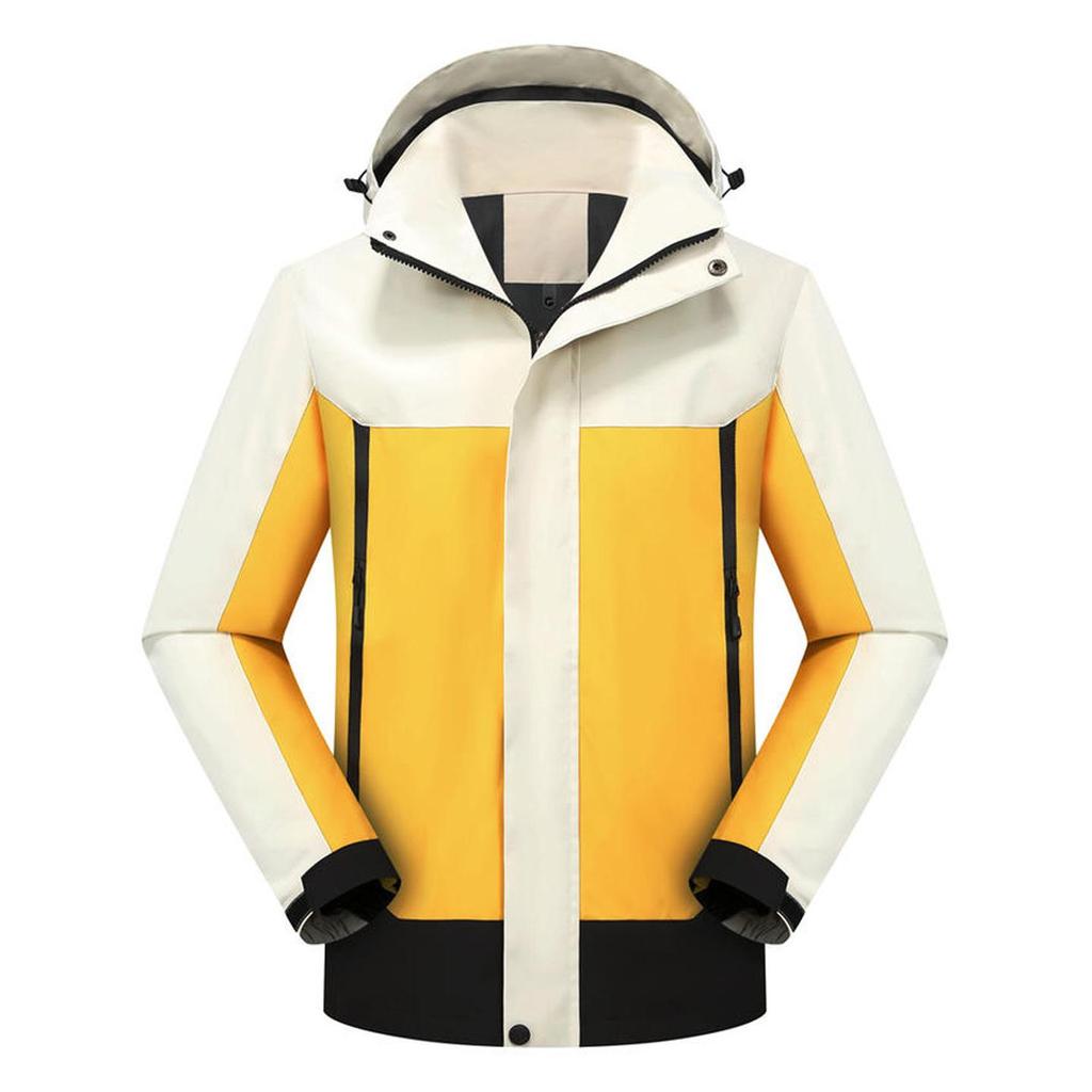 Windproof Waterproof Embroidered Logo Jacket for Outdoor Travel, Workwear, and Mountaineering