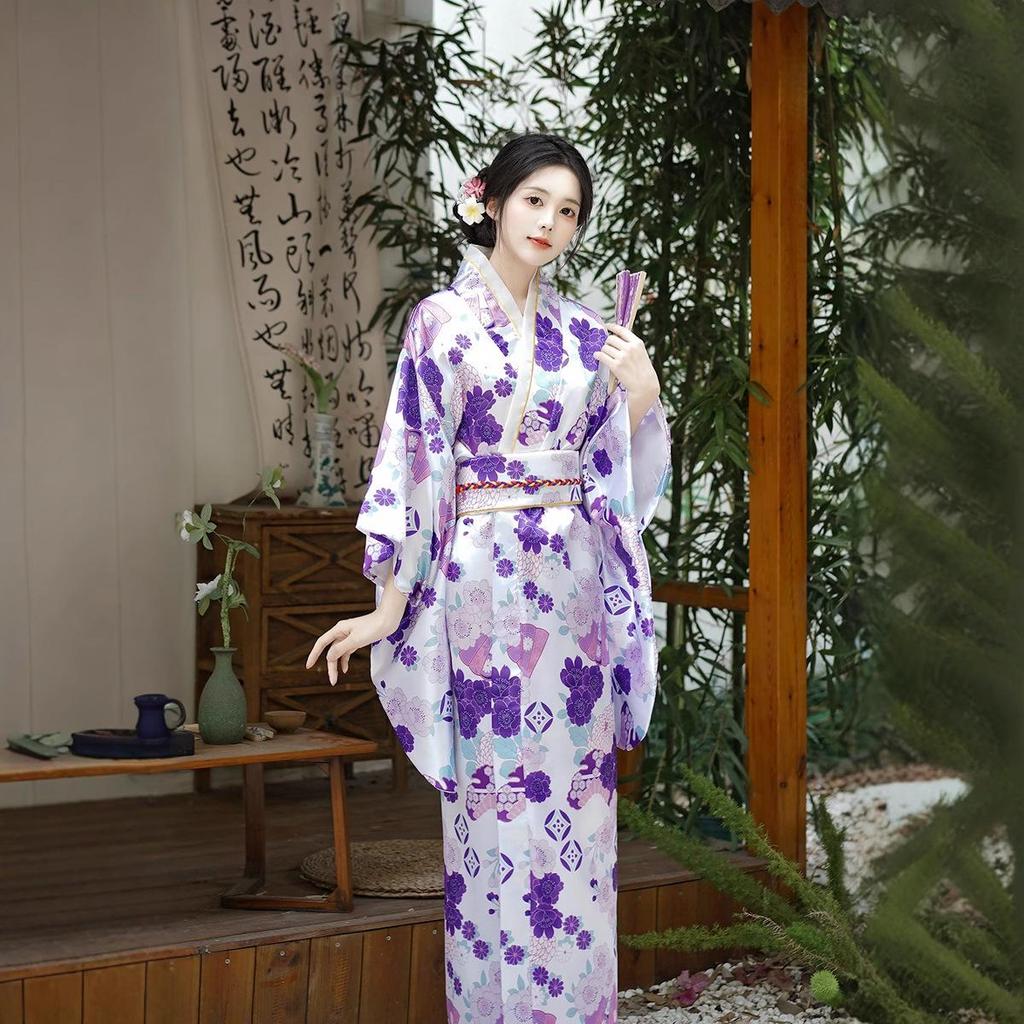 Accappatoio Kimono Primavera/Estate 2026 - Vestito da Sauna Principessa Giapponese con Fiocco Carino