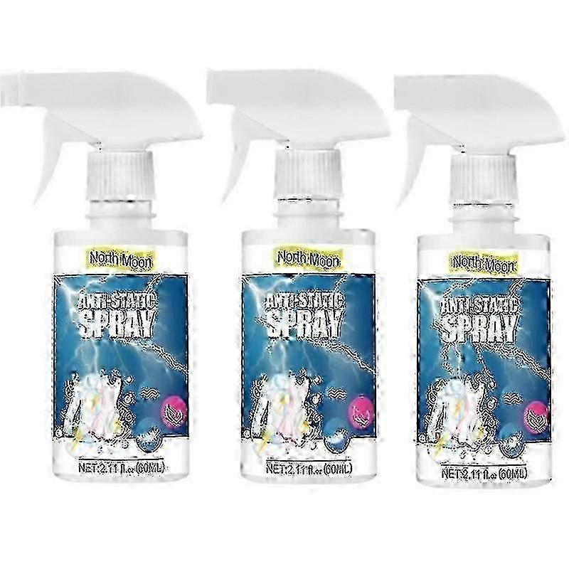 3pcs Anti-static Spray 350ml Clear Spray Anti Static Spray For Clothing/hair/carpets Tao_lucky_b