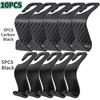 10PCS Hooks Auto Seat Headrest Hook Car Storage Hanger Back Carbon Hook Vehicle Seat Organizer Holder Auto Accessories Interior