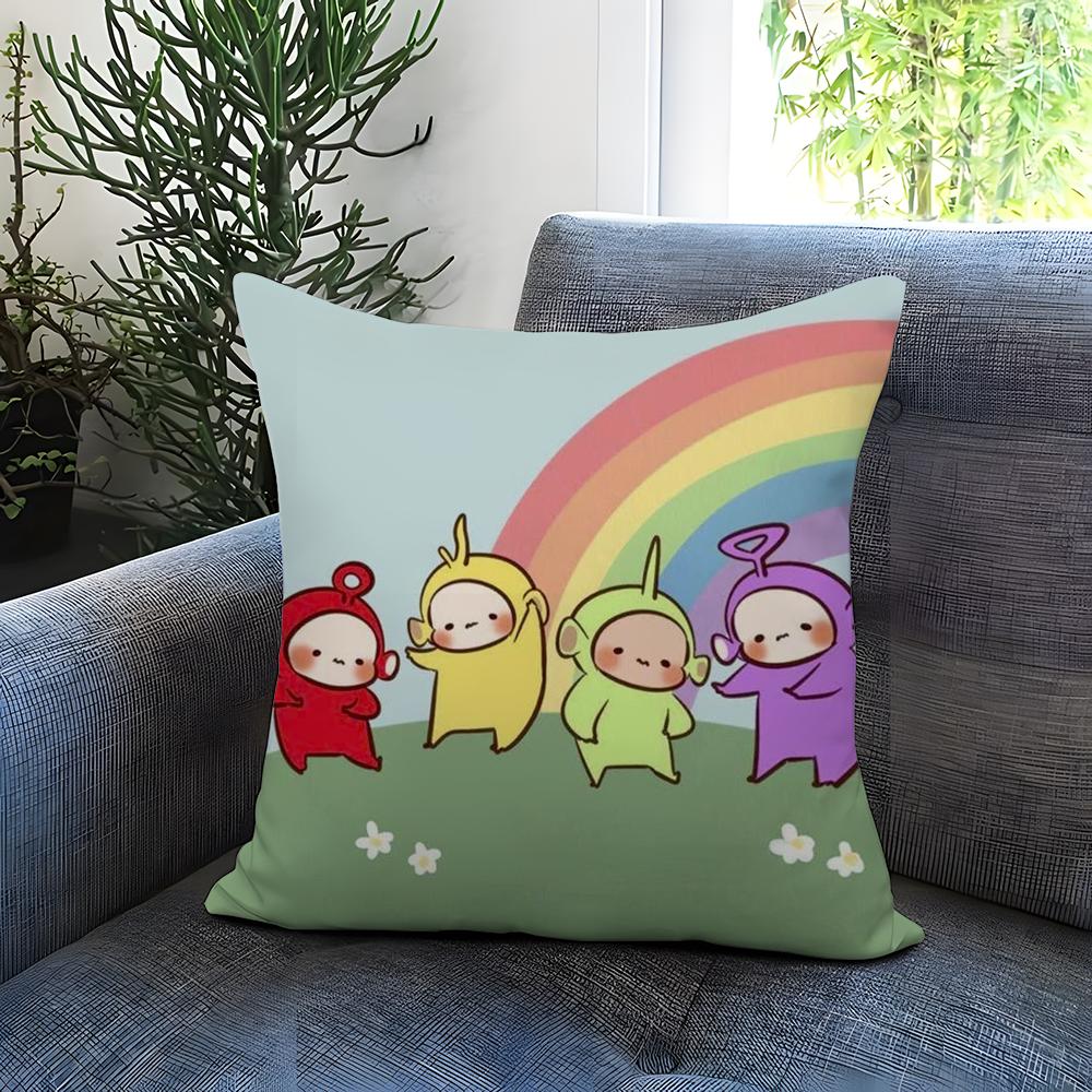 Federa Cuscino T-Teletubbies Carina Comoda Reversibile Ideale per Auto Divano Camera da Letto e Oltre