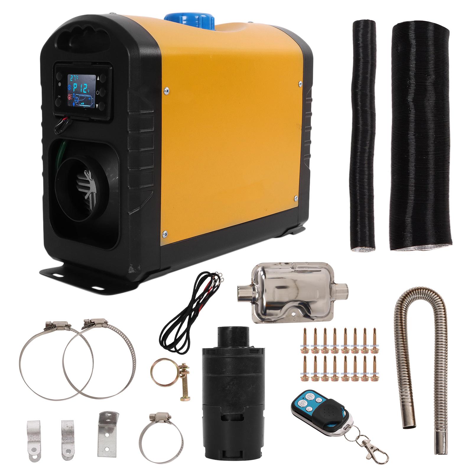 12V 5KW Diesel Air Parking Heater Remote Control Low Noise Rapid Heating Portable for Car Truck Bus RVs