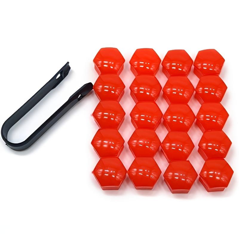 20Pcs 17mm Silicone Wheel Hub Screw Covers, Universal Anti-Rust Car Tire Nut Protection Caps