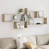 VidaXL Wall Shelf Sonoma Oak 167.5x18x68 Cm Engineered Wood 853319