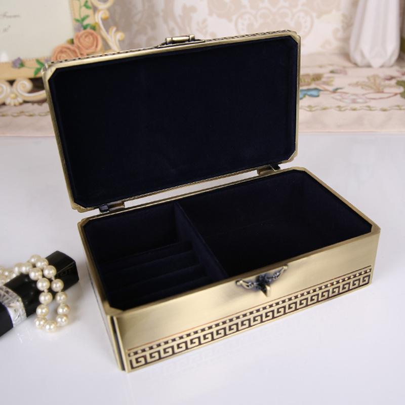 Classic Retro Jewelry Box Simple European Desktop Storage Box Jewelry Box High-end Storage Box Home Decoration