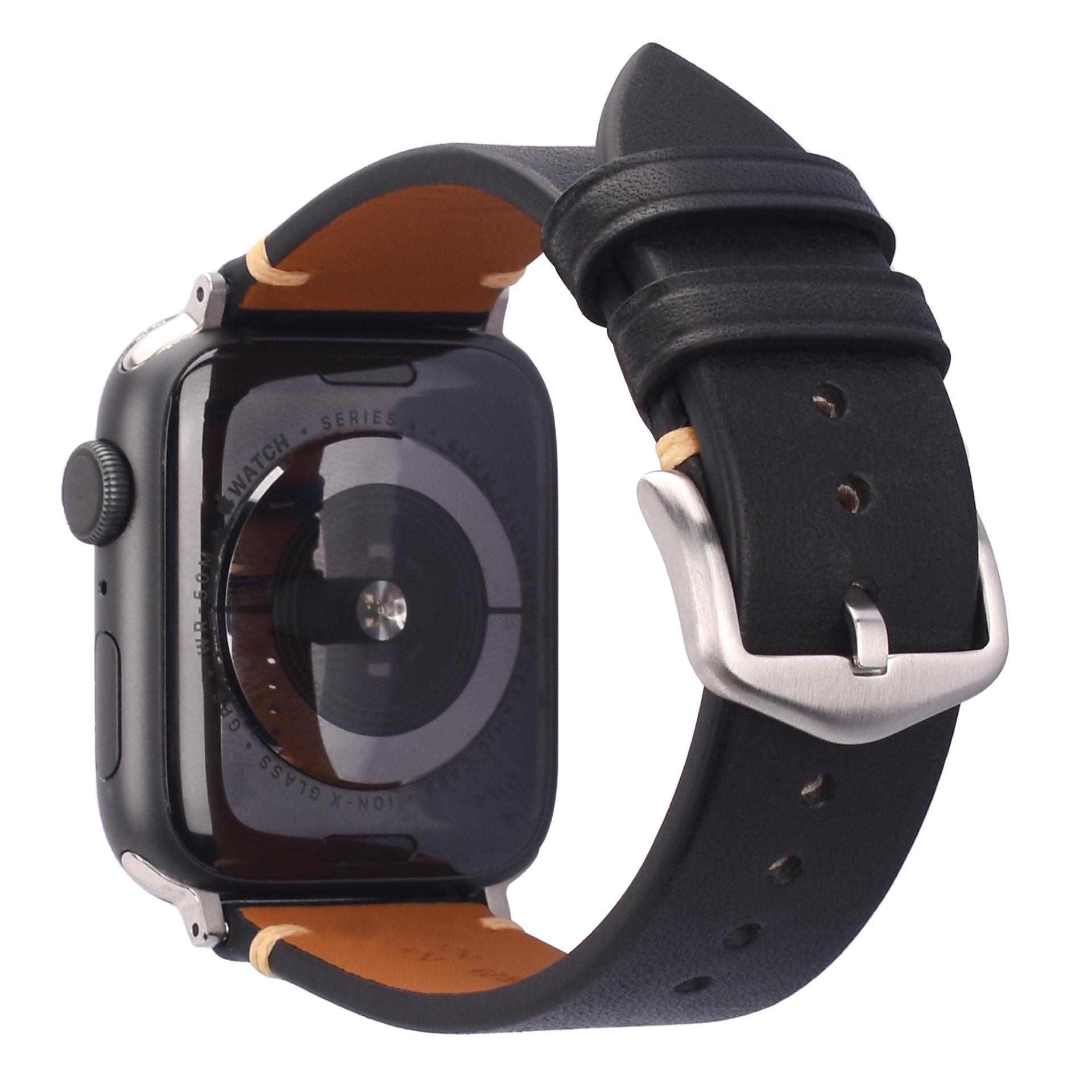 For Apple Watch Iwtch78Se Frosted Leather Strap, Brown Leather Applewatch Strap