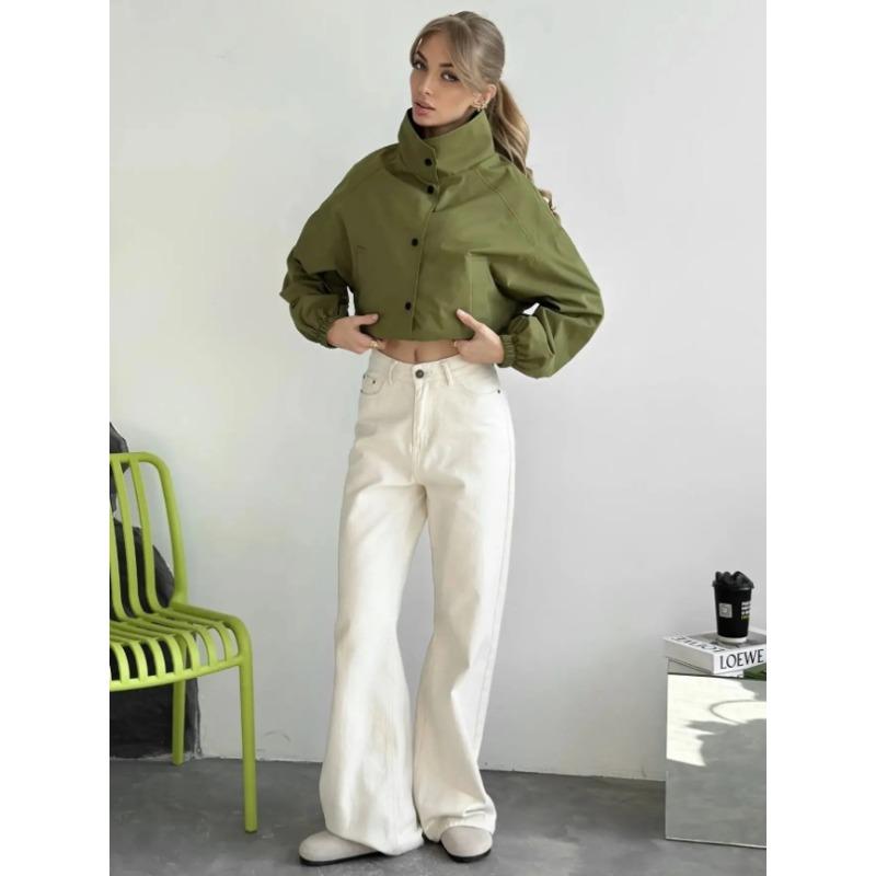 Women S Loose Short Jacket Coat For Spring Autumn