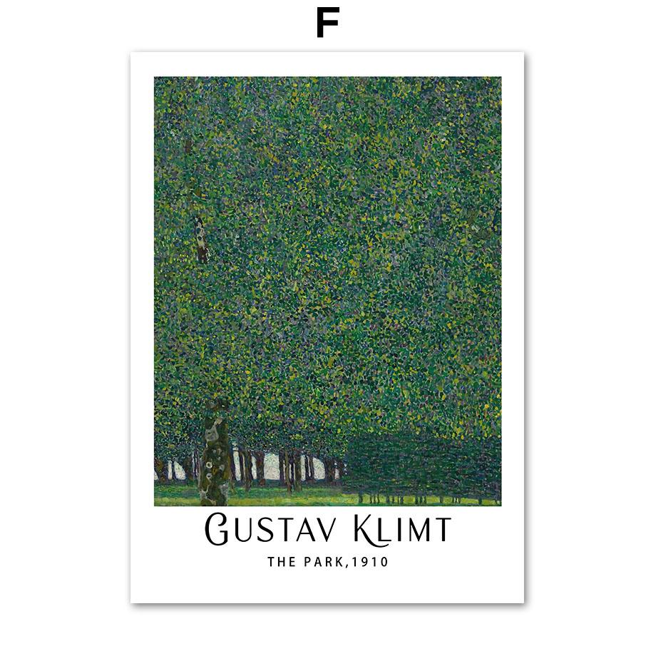 Vintage Famous Gustav Klimt Poster Hd Wall Art Print Canvas Painting Classic Artist Decoration Picture for Interior Living Room
