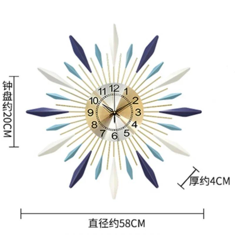 Luxury Creative Watch Wall Large Art Simple Metal Silent Home Design Watch Wall Digital Horloge Murale Wood Home DecoratioD1H1Q6