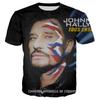 Most Popular Pop Singer Johnny Hallyday 3D Printed T-shirt Men Women Rock Casual Streetwear Clothes Hip Hop Harajuku Tops