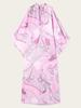 European & American Plus Size Loose Printed Lace-up Dress for Women - NQ6028