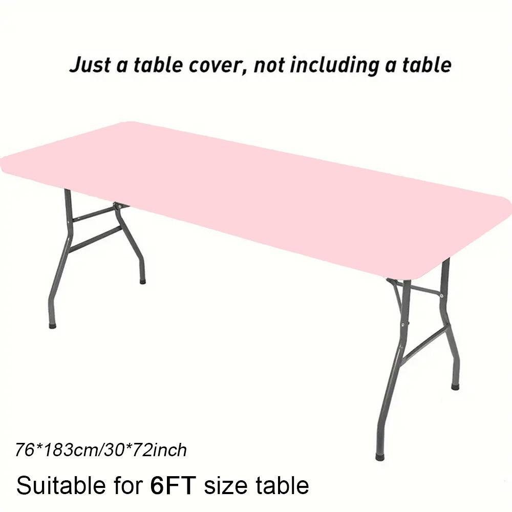 1Pcs Elastic Fitted Rectangular Tablecloth  For Home Parties Banquets Picnics Wedding Decorations