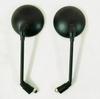 Side View Mirror Set Matt Black Fit For Royal Enfield Bullet Classic 350,500CC