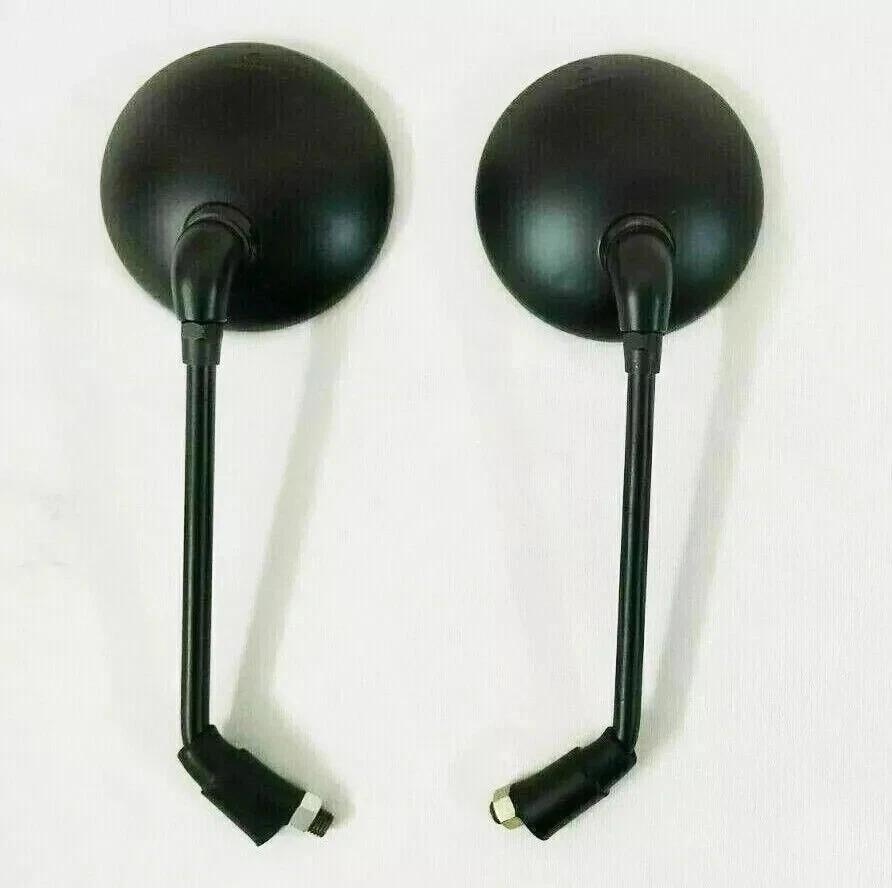 Side View Mirror Set Matt Black Fit For Royal Enfield Bullet Classic 350,500CC