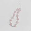 Anti-Lost Design Phone Chain Strap Plastic Pearl Beads Butterfly Phone Charm  For All Phone Case