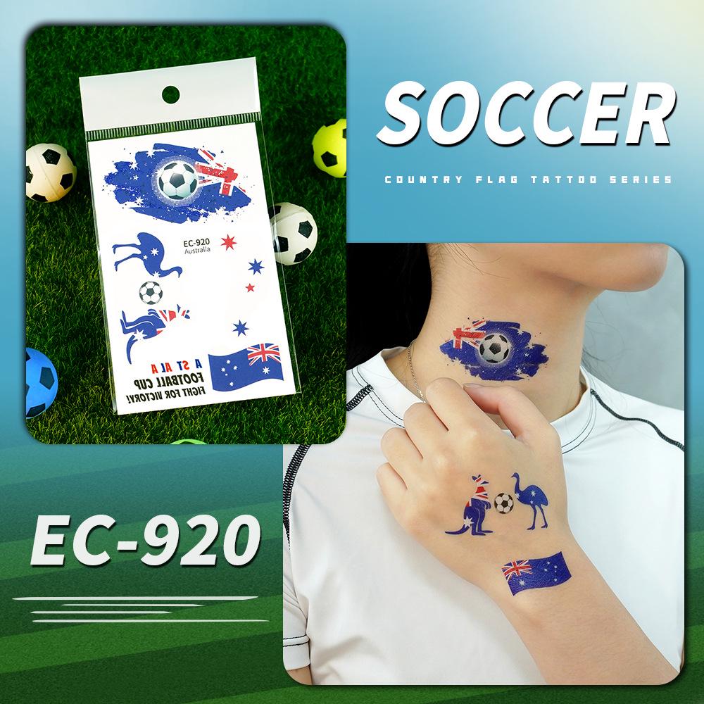 Ruikalong USA Canada Mexico Flag Waterproof World Cup Tattoo Stickers