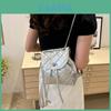 Pu Material Small Womens Chain Shoulder Bag With Street Style Design For Daily Use