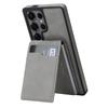 Case for Galaxy S26 Ultra - Leather/PU, Gray, With Stand