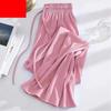 Women's Lightweight Summer Slim-Fit Wide-Leg Pants: Flowing, High-Waisted, Slimming, Casual Straight-Leg Pants