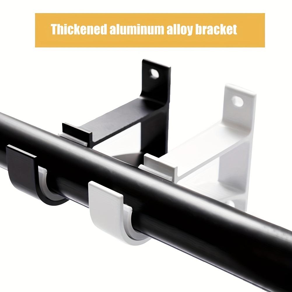 Curtain Rod Bracket, Heavy Duty Metal Wall Mount Support for Curtain Poles