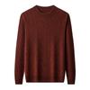 Hengyuanxiang Men's 100% Pure Wool Mock Neck Sweater