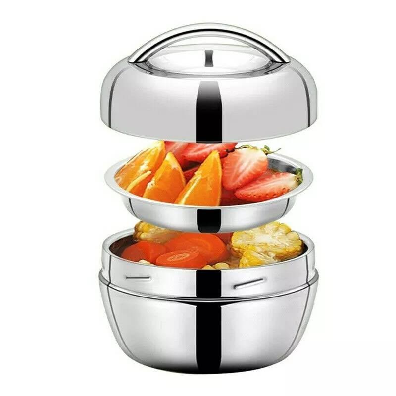Versatile Insulated Apple Shape Lunch Container Made From Premium Stainless Steel