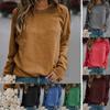 Casual Crew Neck Women Long Sleeve Tops Sweatshirt Winter Ladies Pullover