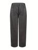 Women's Spring/Summer Corduroy Straight-Leg Pants - Fashionable Solid Color Versatile Design
