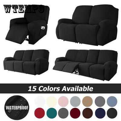 Waterproof Elastic Sofa Cover Stretch Recliner Cover Spandex Armchair Reclining Couch Cover Living Room 1/2/3/4 Seater