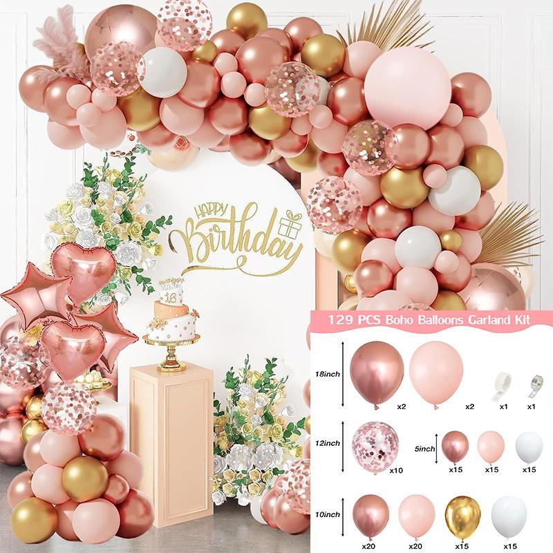 Balloon Set Birthday Party Theme Event Scene Arrangement Balloon Wedding Ceremony Arch Balloon Set