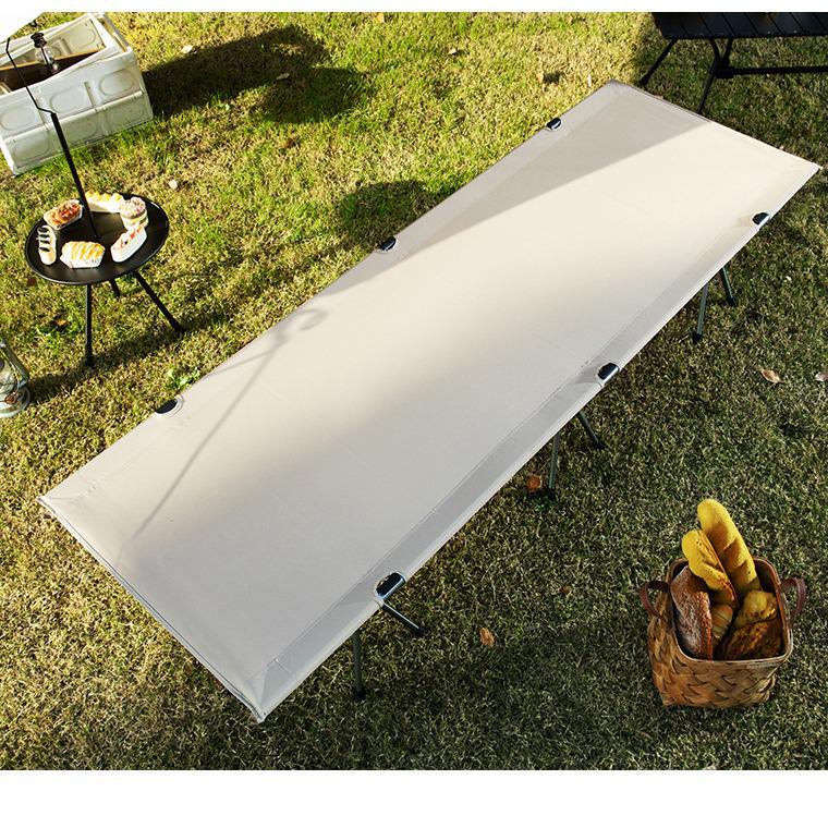 Adjustable Aluminum Alloy Folding Camping Cot - Portable and Lightweight, 80x210 Cm