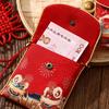 2026 Cloth Embroidery Red Packets Chinese New Year Cash Gift Bags Cartoon Horse Blessing Lucky Red Envelope for Spring Festival