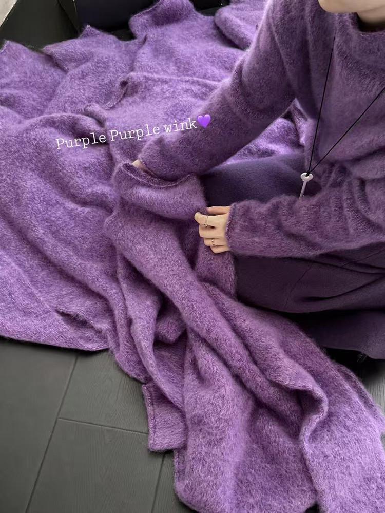 Women's 2025 Wool Turtleneck Sweater - Thick, Plush Fleece, High Neck Base Layer for Autumn & Winter