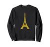 Vintage Golden Retro Sweatshirt with Cross, Symbol of Faith