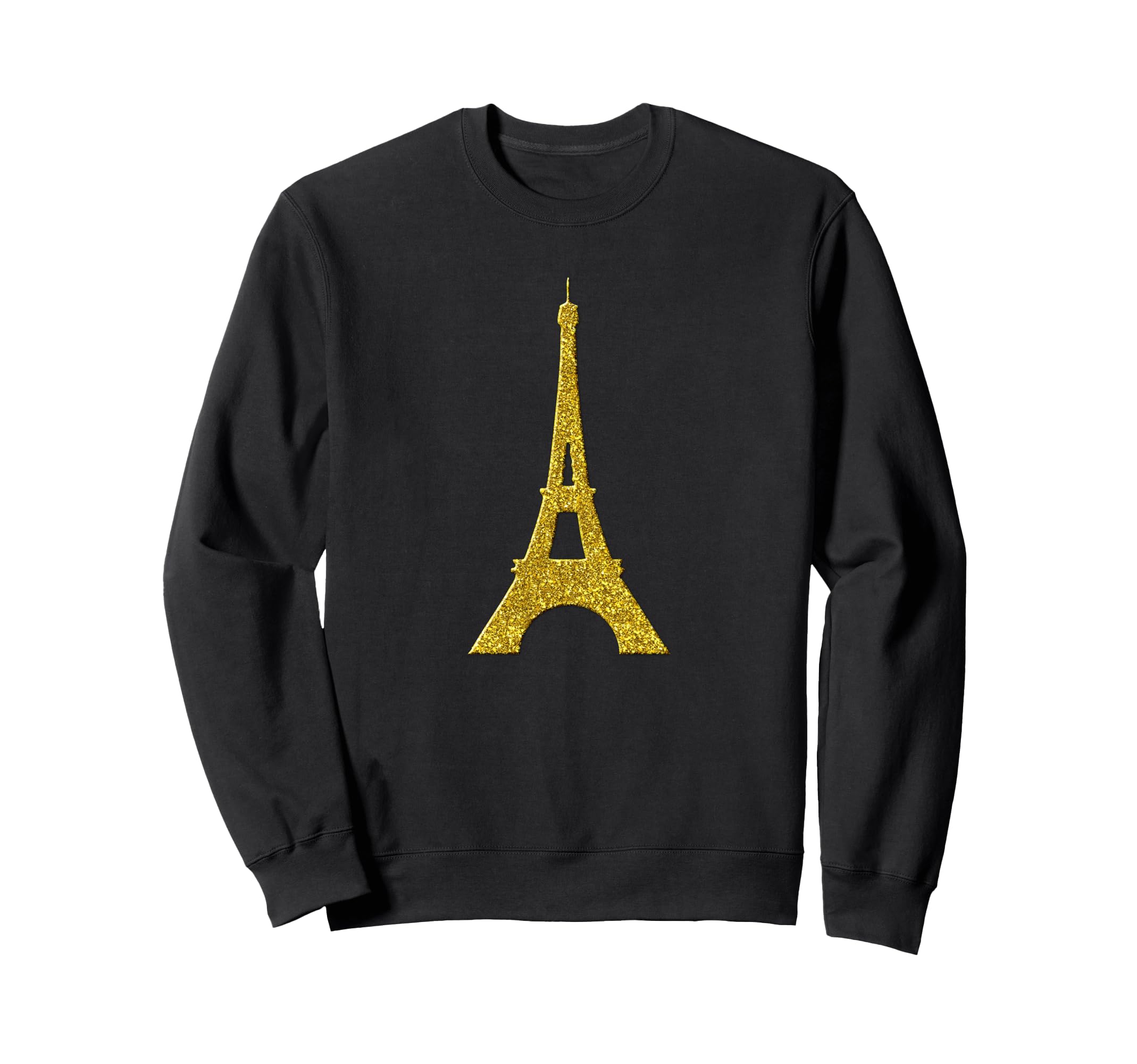 Vintage Golden Retro Sweatshirt with Cross, Symbol of Faith